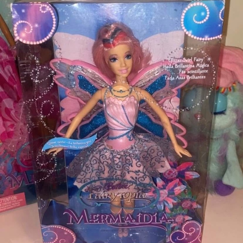 RARE Barbie Fairytopia Mermaidia Glitter Swirl Doll
